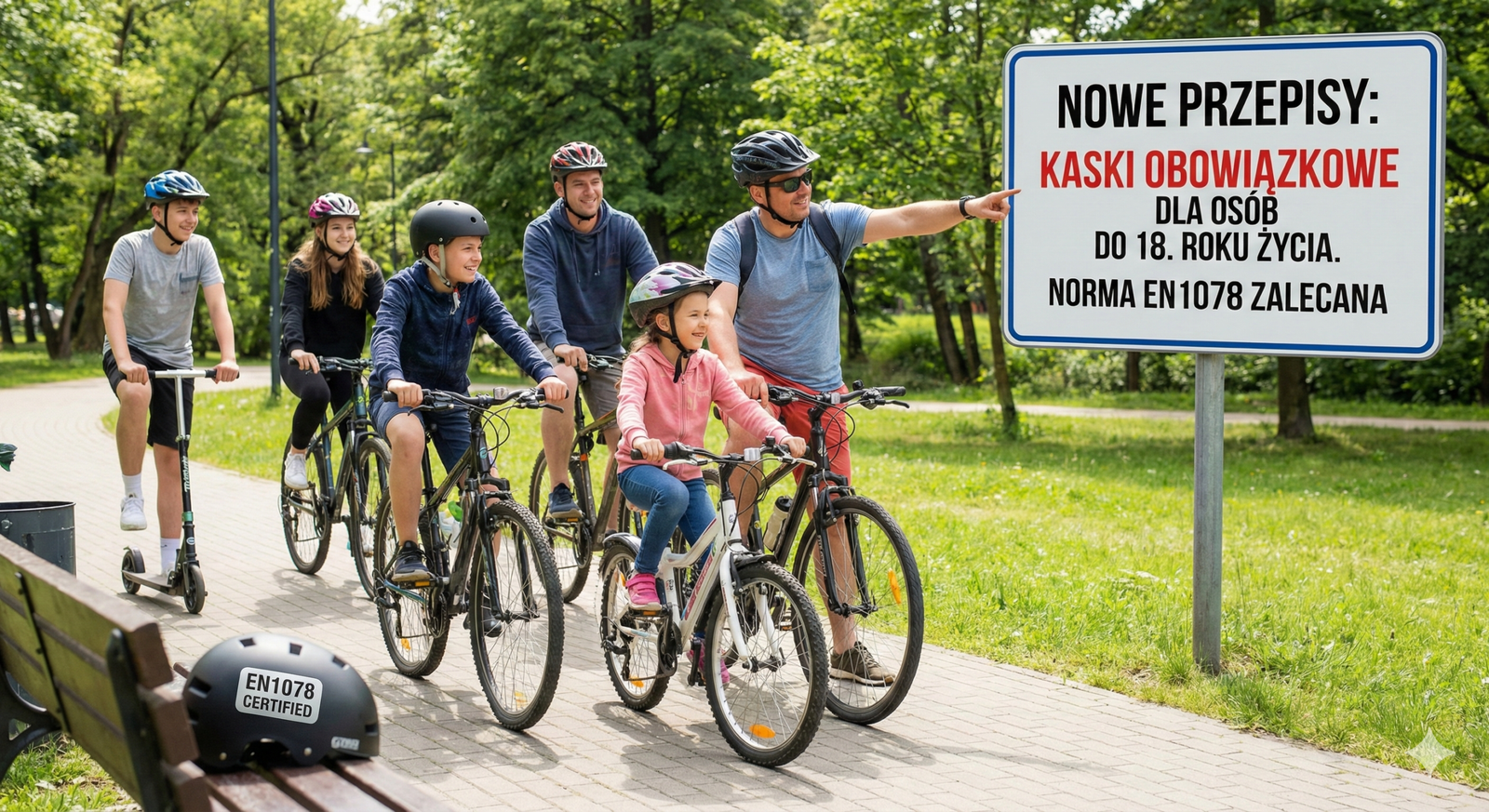 Obowiązkowe kaski dla dzieci i młodzieży