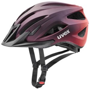 Kobiecy Kask Rowerowy Uvex Viva 3 Fioletowo - czerwony