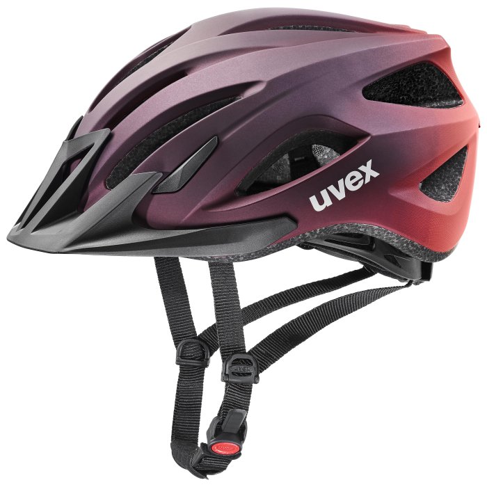 Kobiecy Kask Rowerowy Uvex Viva 3 Fioletowo - czerwony