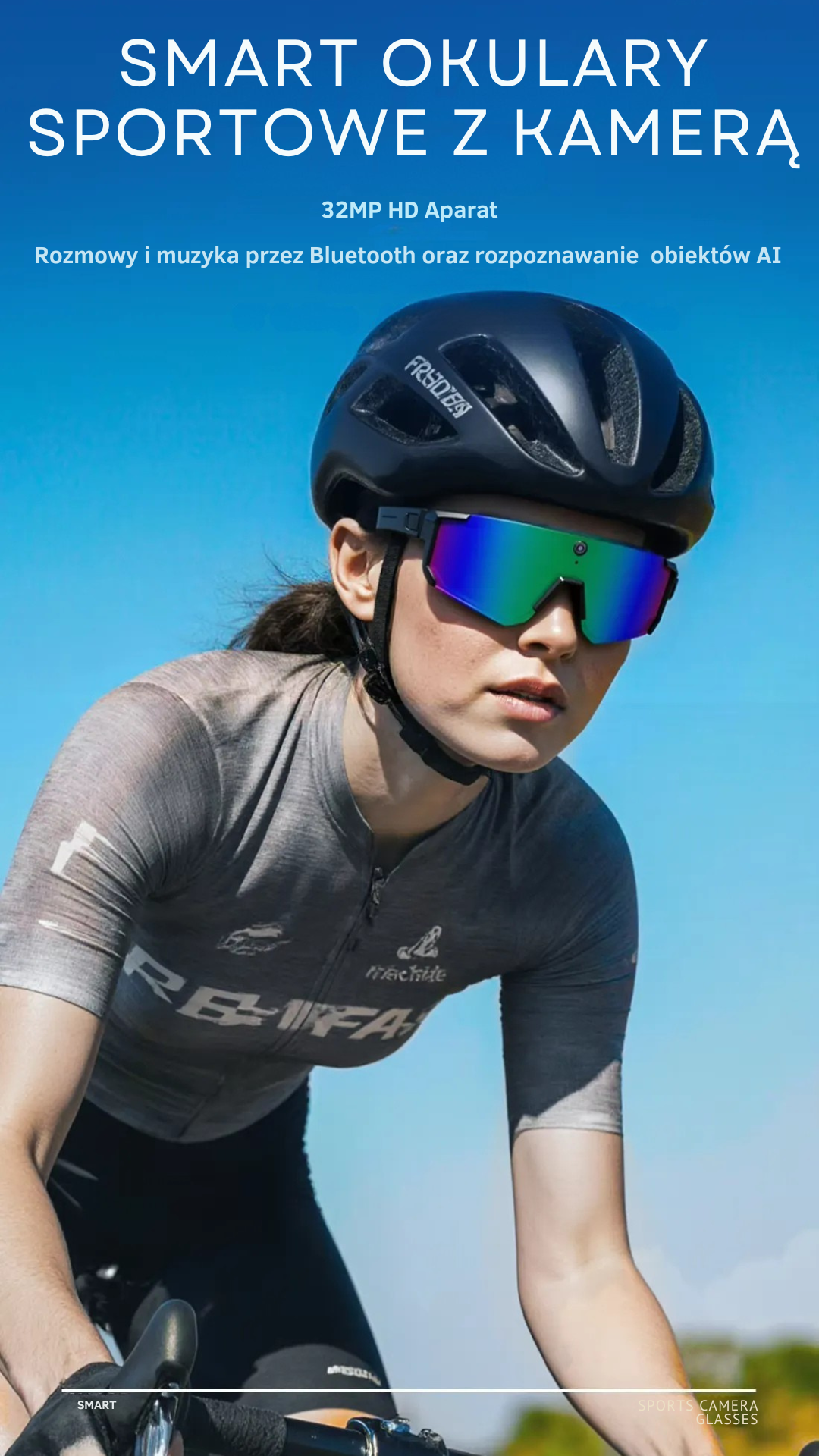 Smart Okulary Sportowe z AI, Kamerą i Słuchawkami SNT SOLIS - obrazek 9