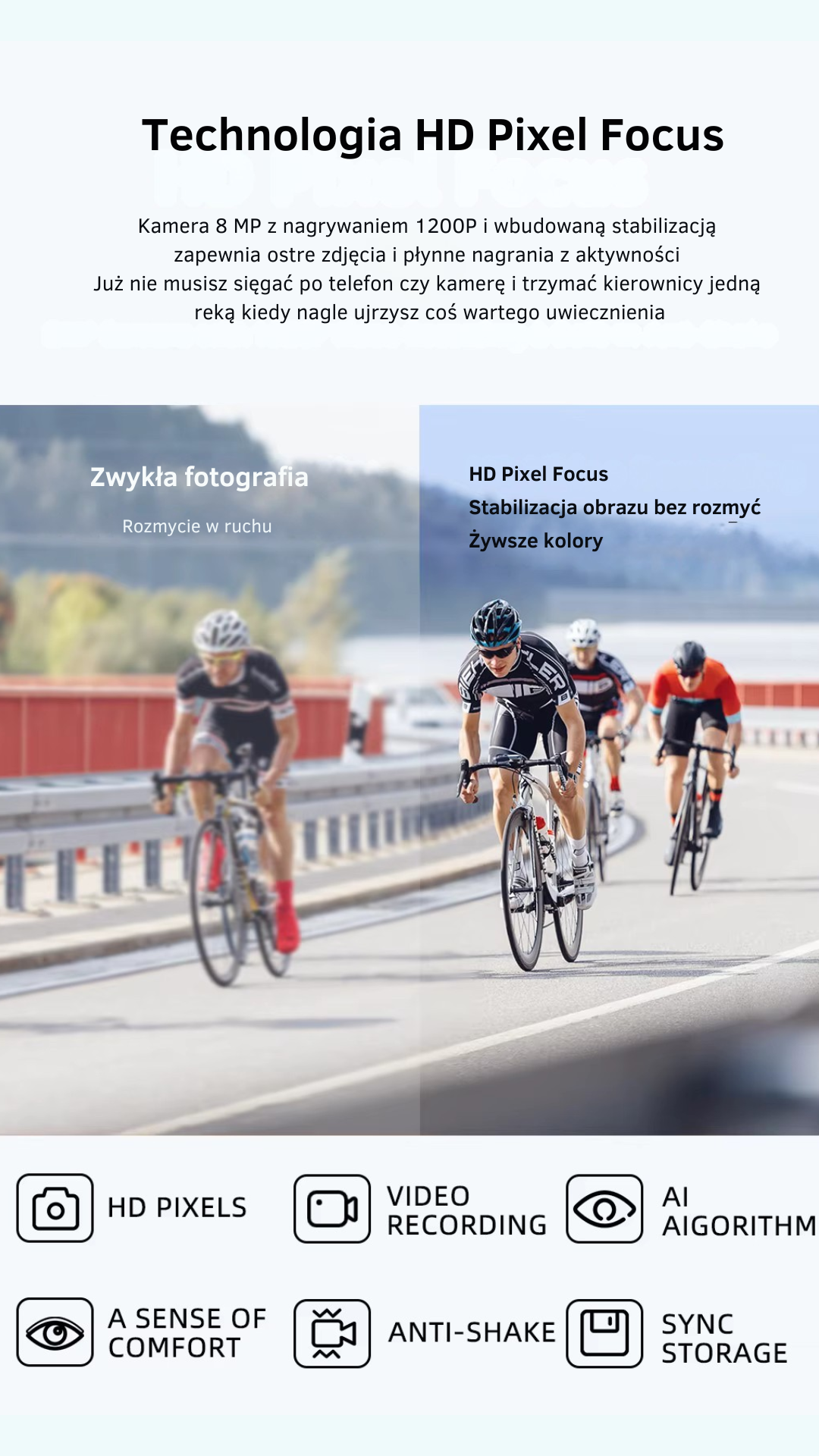 Smart Okulary Sportowe z AI, Kamerą i Słuchawkami SNT SOLIS - obrazek 5