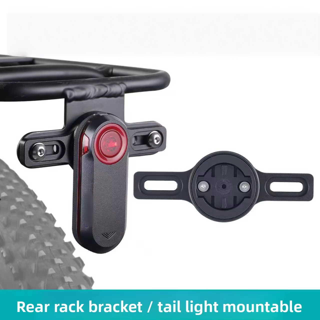 Uchwyt do bagażnika dla lampek z radarami Garmin, Coospo, Magene, IGPSport, Wahoo - obrazek 4